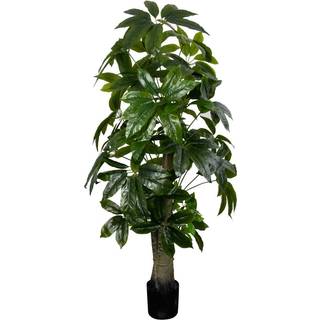 Kunstig Lykkekastanje træ - Højde 170 cm - Store og dekorative blade - Kunstig gulvplante