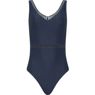 Lts Tall Navy Blue Textured Swimsuit 12 Lts | Tall Women's Swimsuits