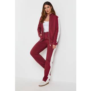Lts Tall Red Side Stripe Fitted Straight Leg Joggers Long > 10 Lts | Tall Women's Joggers - Long 10