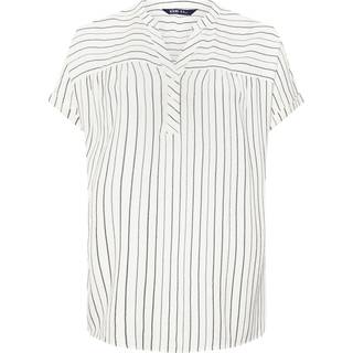 Yours Curve Stribet Bluse med hakEU 50-52 (UK 22-24)