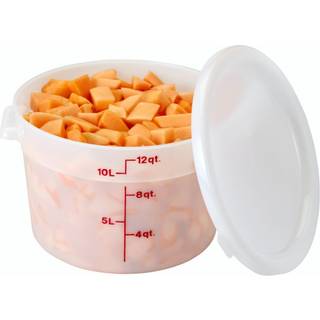 Cambro RFS12148 White Poly Round 12 Qt Container