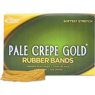 Alliance (R) Pale Crepe Gold Rubber Bands i 1 lb. Boks #19 3 1/2in. x 1/16in. Boks med 1890
