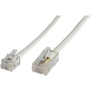 MICROCONNECT RJ11-RJ45 6M M/M White