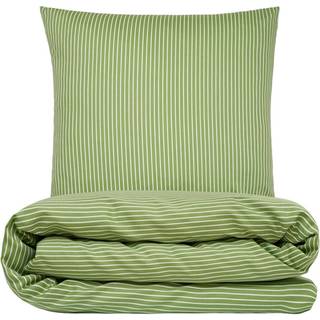 Sengetøj 140x200 cm - bomuldssatin - Blokhus - lys grøn - Luna Denmark