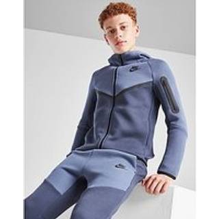 Nike Tech Colour Block Full Zip Hoodie, blå - 12-13Y