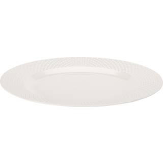 Tallerken, melamin, hvid, 28 cm.