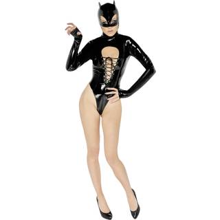 Sort Velvet - forførende Batwoman body - XL