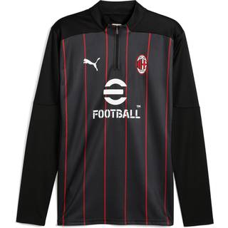 Men&#39;s Puma AC Milan Pre-match 1/4 Zip Top, Black, Size XXL, Sport - Red - XXL