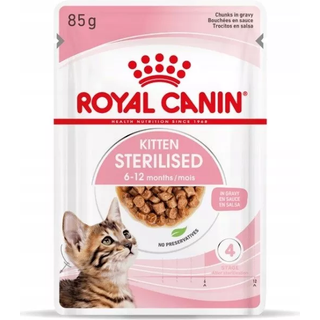 Royal Canin Kitten Sterilised Gravy vådfoder til killing 12x85 g