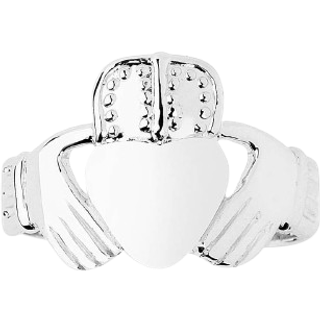 Men's Ring in 9ct White Gold - white gold