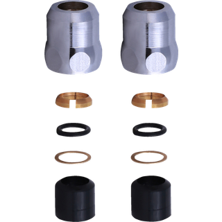 Nip omløber 3/8" x 10 mm krom