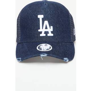 Hætte New Era Los Angeles Dodgers Womens MLB Denim 9FORTY A-Frame Trucker Cap Navy Universal - Navy - Universal