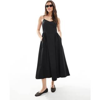 Threadbare V-Neck Fit and Flare 100% Cotton Midi Dress42