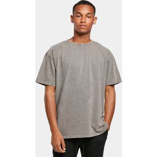 Build Your Brand BY189 Acid Washed Heavy Oversize Tee Asphalt 5XL