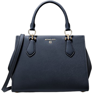 MK Marilyn Medium Saffiano Leather Satchel - Blue - Michael Kors - ONE SIZE