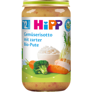 HiPP Økologisk ret med grøntsagsrisotto med økologisk kalkun 79.80 DKK/1 kg (6 x 250.0g)