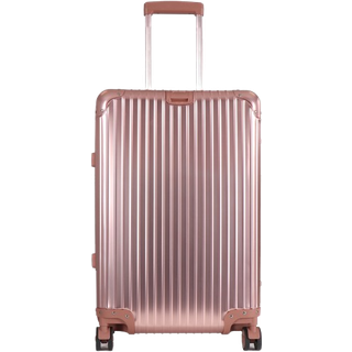 Aluminiums kuffert - Rosa-guld - 68 liter - Luksuriøs rejsekuffert med TSA lås