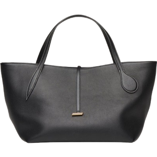 Zip Penne Tote Black