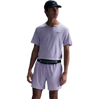 Kortærmet Nike Miler Dri-FIT UV-løbeoverdel til mænd - lilla - XL
