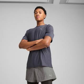 Men&#39;s Puma SEASONS cool CELL Short Sleeve T-Shirt, Gray, Size M, Clothing - Galactic Gray - M
