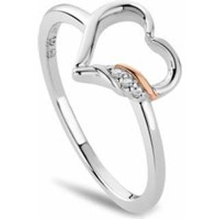 Past Present Future® Sterling Silver Heart Ring with Topaz