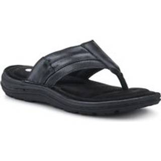 Pavers Pavers Black Leather Toe Post Sandals