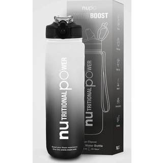 Nupo Motivations Vandflaske Sort (1000 ml)