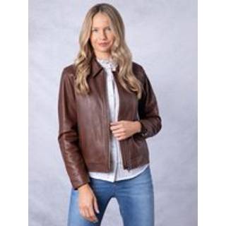 Lakeland Leather Lakeland Leather Brown Crosthwaite Collared Jacket