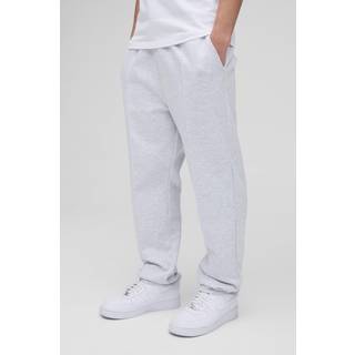 Mens Grey Marl Regular Fit Scuba Pintuck Joggers