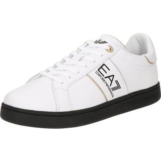 EA7til kvinder. X8X102_XK346 Sneakers i læderKlassisk hvid (38), Fast, Blonder, Casual