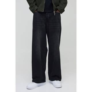 Mens Baggy Rigid Jean In Charcoal