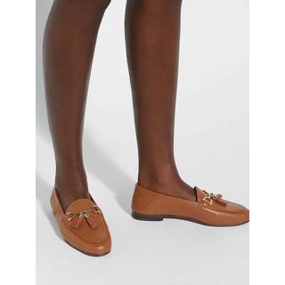 Dune London Dune London Red Standard Fit Flexible Sole Graysons Tassel Leather Loafers