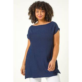 Roman Roman Curve Textured Kortærmet T-shirt