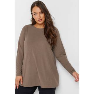 Yours Curve Langærmet Rib Swing T-shirtEU 62-64 (UK 34-36)