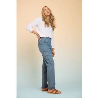 Lts Made For Good Tall Blue Cargo Chino Jeans Ex Long > 24 Lts | Tall Women's Cargo Trousers - Ex Long 24
