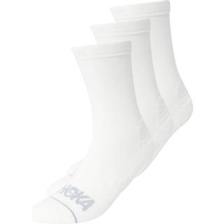 HOKA Crew Run Sock 3-Pack Løbesokker størrelse S farve hvid