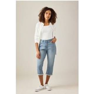 M & Co Petite Boyfriend Crop Light Wash Jeans38lille