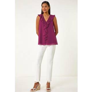 Roman Chiffon Flæsekant Vest TopEU 42 (UK 14)
