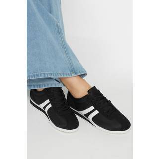 Lts Black Runner Contrast Stripe Trainers In Standard Fit Standard > 7 Lts | Tall Women's Trainers - Standard 7