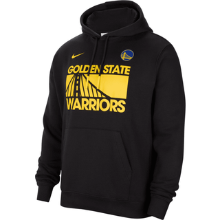 Golden State Warriors Club Courtside Nike NBA-hættetrøje til mænd - sort