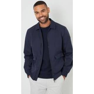 Threadbare Threadbare Navy Patch Pocket Collared Zip-Through Jacket
