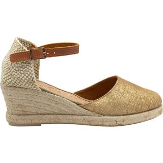 Ravel Ravel Gold Leather Espadrille Sandals