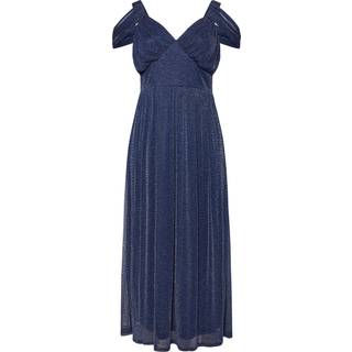 Yours Curve Yours Curve London Metallisk Mesh Cold Shoulder Kjole