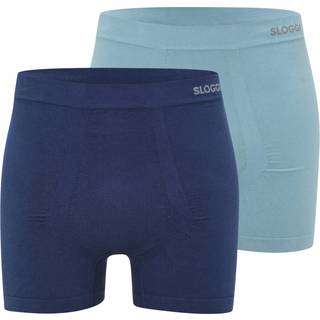 Sloggi 2-pak Men GO Smooth Shorts - Navy/Blue - X-Large * Kampagne *