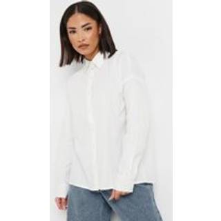 PixieGirl Petite PixieGirl Petite White Tie Back Long Sleeve 100% Cotton Shirt