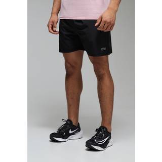 Mens Black Man Active Regular Stretch Woven 5inch Short