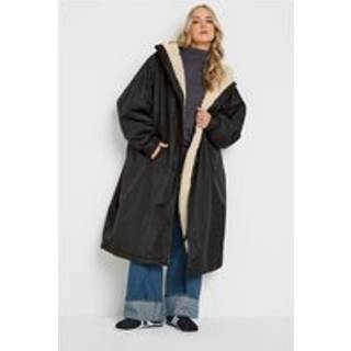 Lts Tall Black Waterproof Fleece Lined Robe Medium Lts | Tall Women's Jackets
