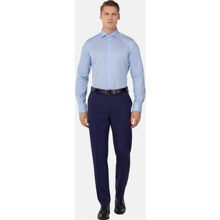 BOGGI MILANO Herren Hemd blau gestreift