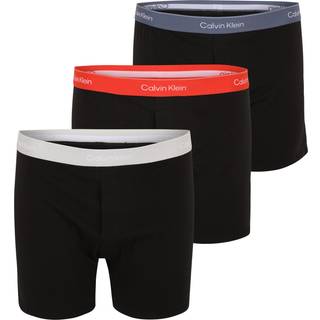 3 Pack Slim Fit Boxers - Icon Cotton Stretch - Black - S