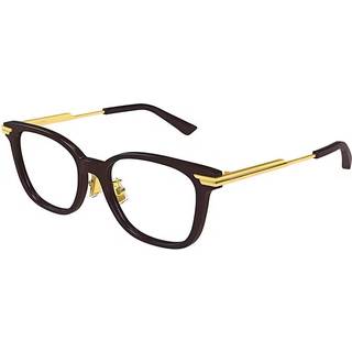 Bottega Veneta Kvinde Bottega Veneta BV1338OJ 003 Optiske stel Acetat Brun Transparent Firkantet